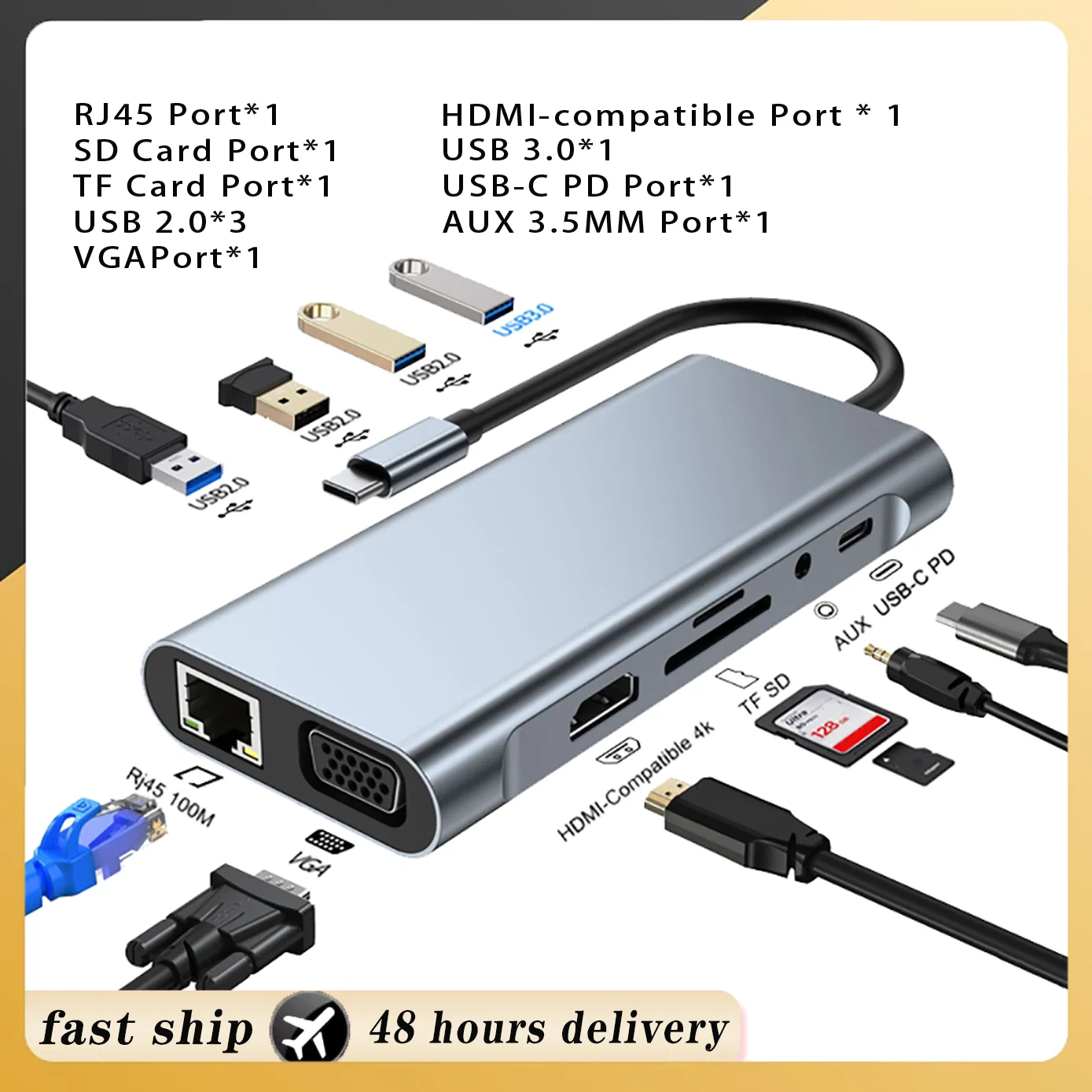 USB C  CŸ ø, HDMI 4K Ʈ 3 ŷ ̼ Ʈ , ƺ  M1 е ο, PD SD TF RJ45 